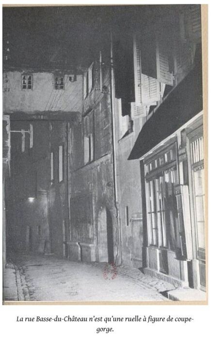 Daniel-Rops - La nuit du coeur flambant (1953), Photo de Guy - La rue Basse-du-Château