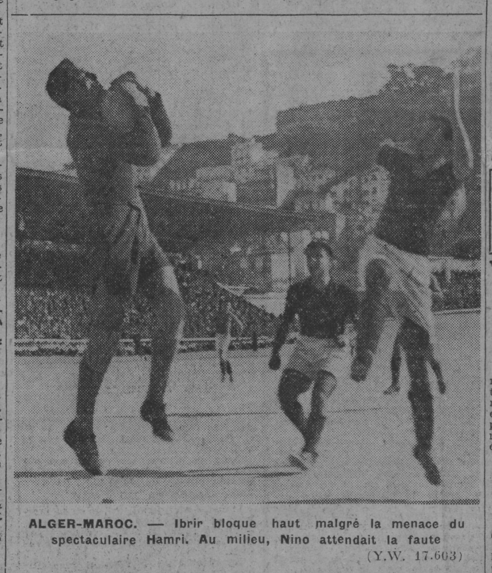 5.4.1942 au Municipal Alger-Maroc avec Ibrir