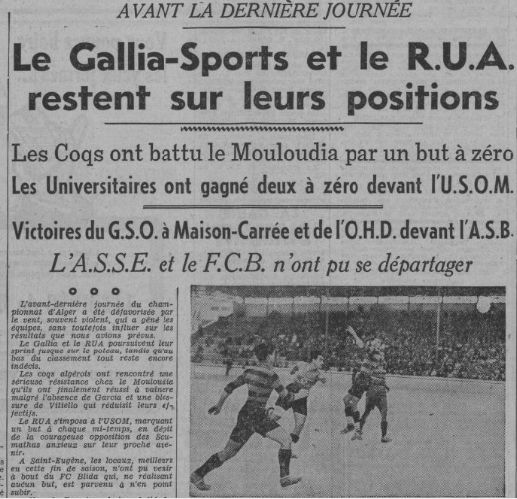 Dimanche 11.4.1937 Municipal Gallia SA-MCA 1-0