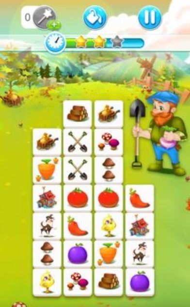 Gameplay du jeu en ligne Happy Farm: Tiles Match