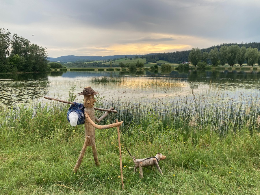 Le promeneur et son petit chien