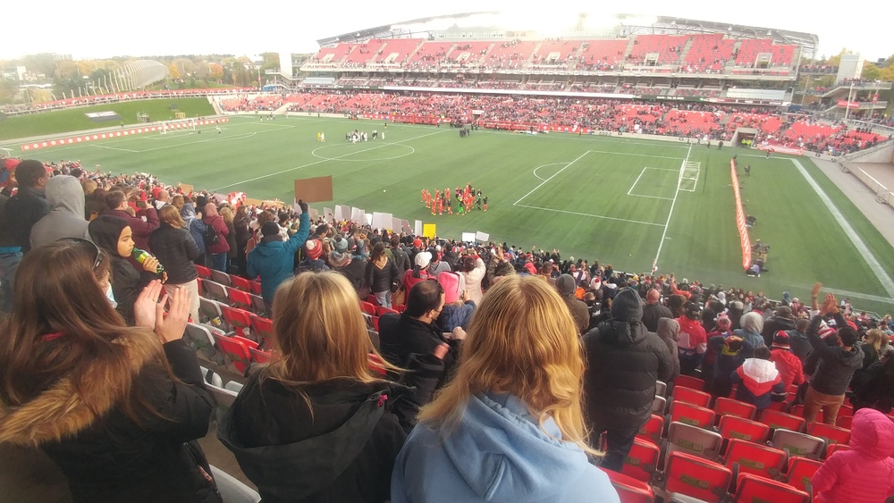 Canada women's national soccer team versus New Zealand women's national soccer team at TD Place in Ottawa on October 23rd 2021