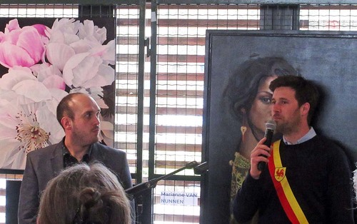 Vernissage de l'expo peintures et de la palissade de Vresse-sur-Semois
