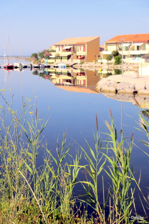 Barcarès : des reflets sur l'étang ...