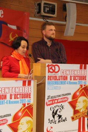 GRAND SUCCES du MEETING du P.R.C.F. commémorant la REVOLUTION D’OCTOBRE (5/11/2017)