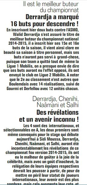 Derradja meilleur buteur