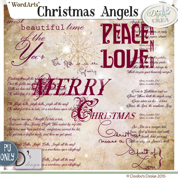 CHRISTMAS ANGELS by DOUDOU'S DESIGN