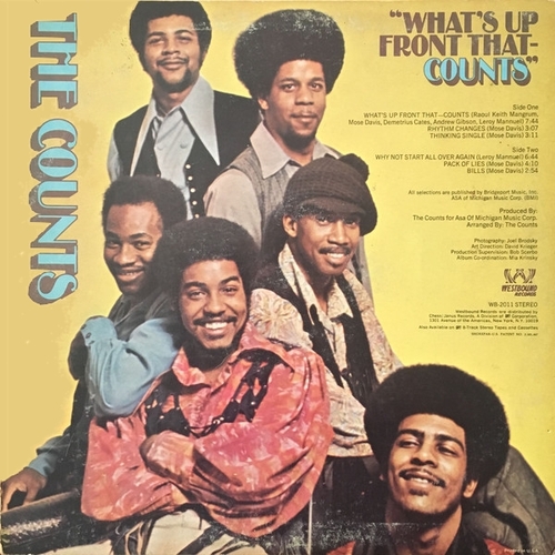 The Counts : Album " What's Up Front That-Counts " Westbound Records WB 2011 [ US ]