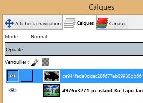 GIMP - Le panneau des calques