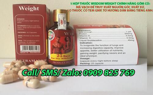 Thuốc tăng cân Vitamin Wisdom Weight ở Nam Định mua ở đâu uy tín