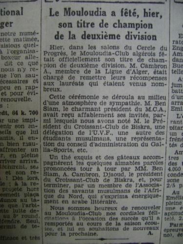 1930-1931 MCA Champion de la 2ème Division