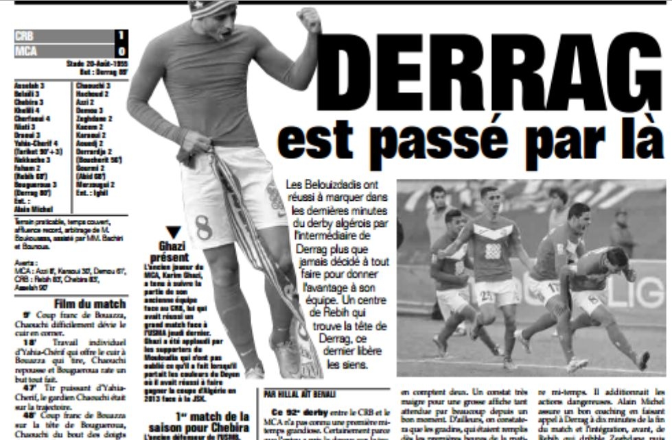 Samedi 16.1.2016 CRB-MCA