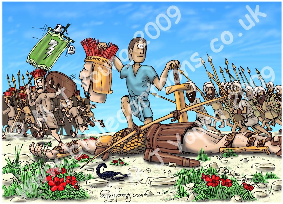 1 Samuel 17 - David and Goliath - Scene 11 - Goliath beheaded
