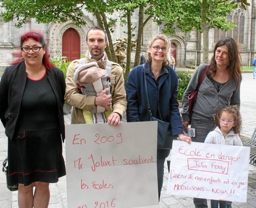 Quimper-Ecole  Jules-Ferry : les parents d'élèves se mobilisent (OF-8/06/2016)