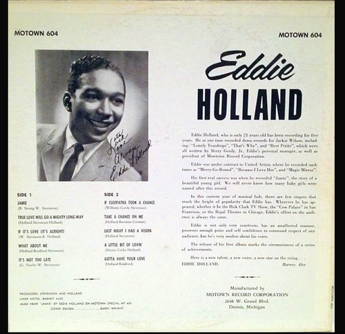Eddie Holland : Album " Eddie Holland " Motown Records MT 604 [ US ]