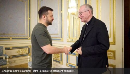 Le cardinal Parolin a rencontré le président ukrainien Zelensky - VA