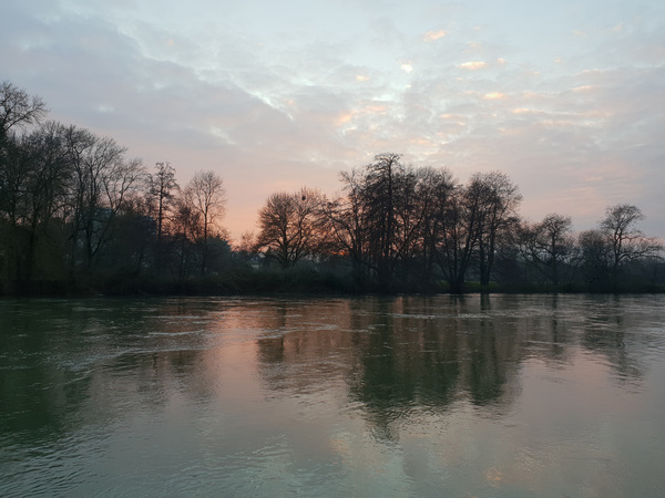 Coucher de soleil sur la Charente