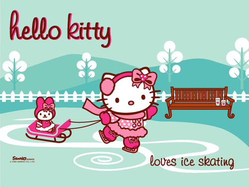 Wallapers Hello Kitty Noël/Chrismas/Hiver/Winter vol 01