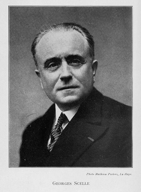 Le professeur Georges Scelle en 1924 