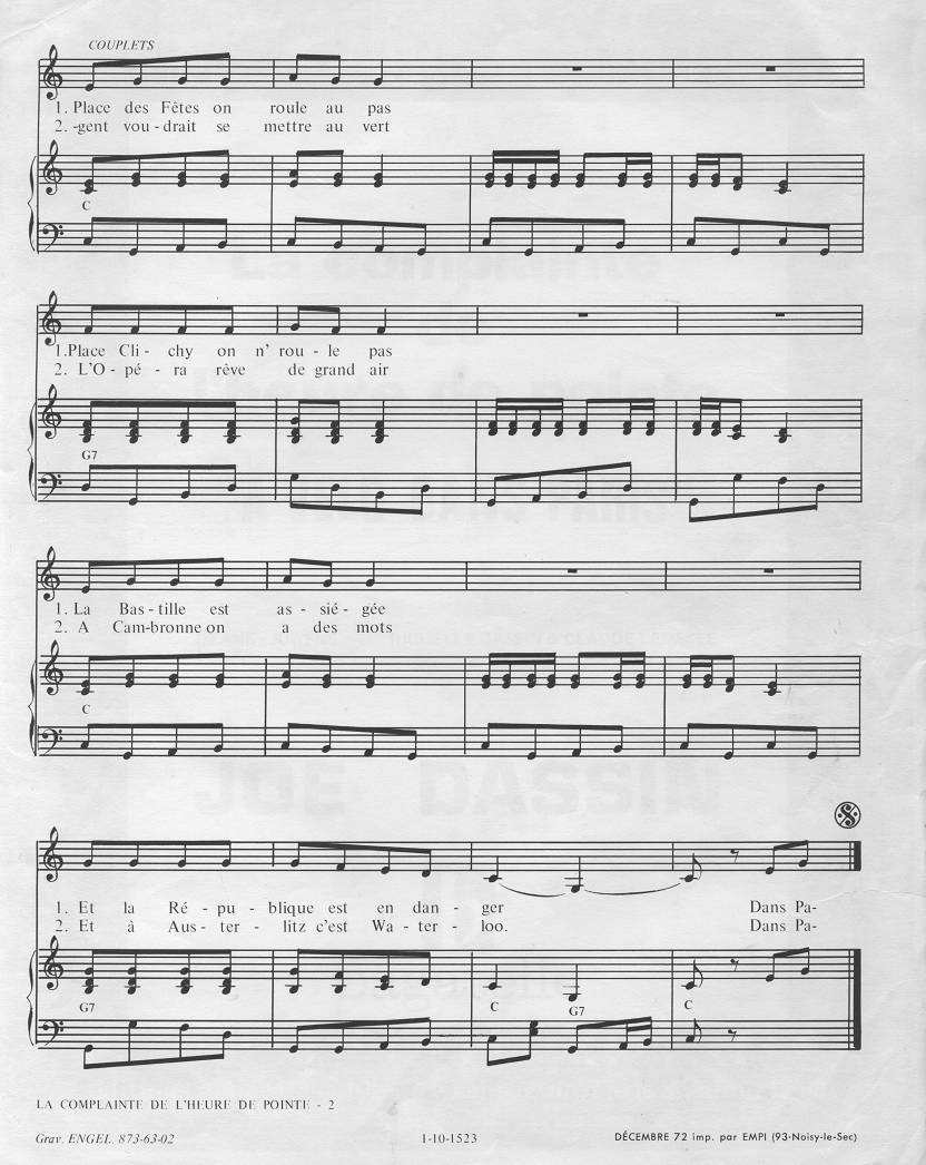 Partition piano a fleur toi