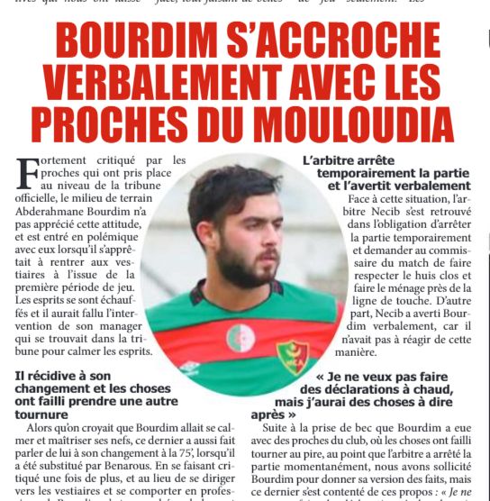 16.9.2018 à Bologhine MCA-JSK 0-5 à huis-clos