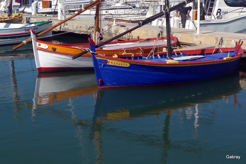 Le Barcarès : au port les barques catalanes ...