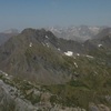 Du sommet du pic des Sècres (2608 m), pic de Lourdes et Vignemale