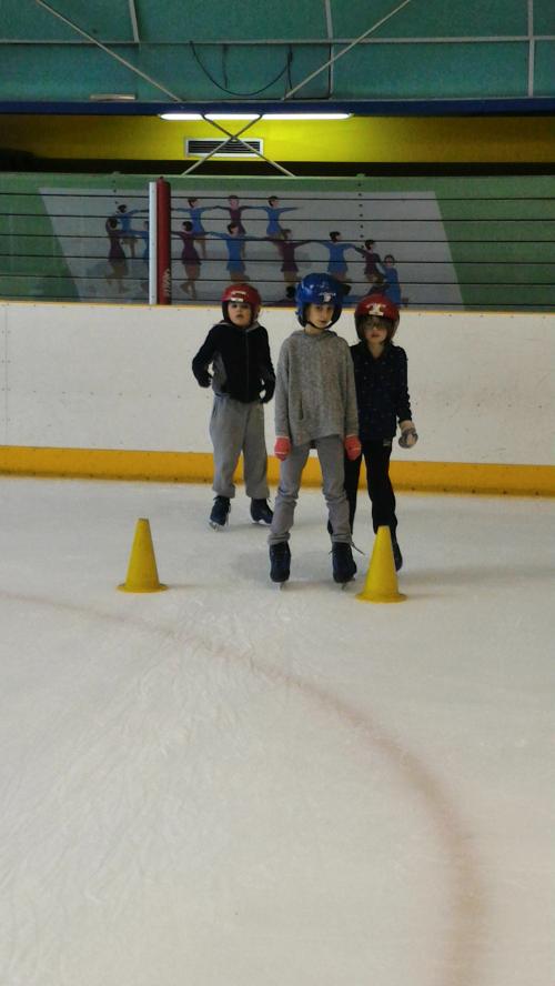 1ère séance de patinage...