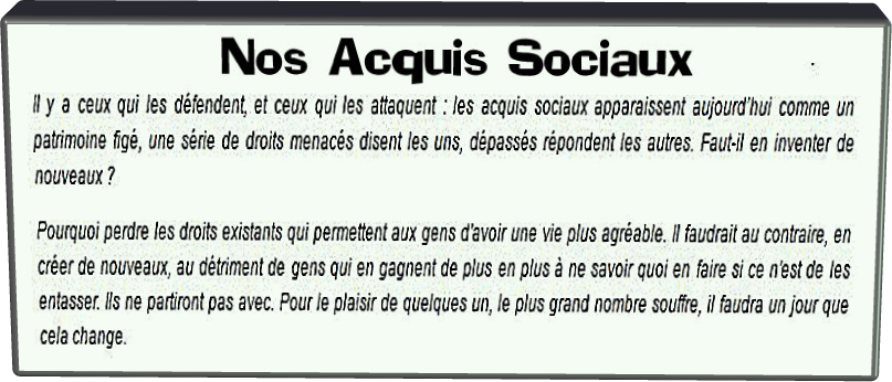 Nos Acquis Sociaux..!