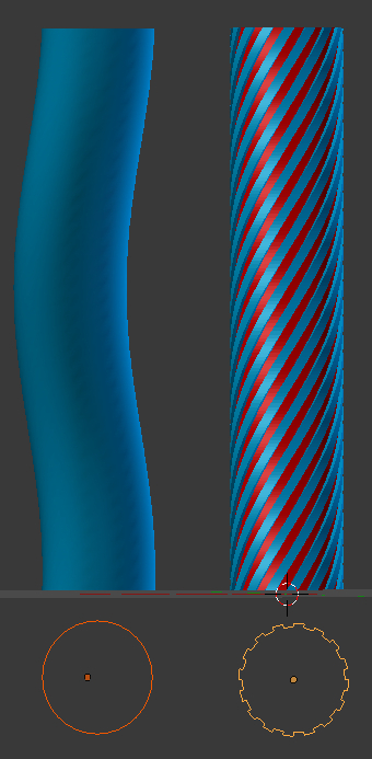 Exemple de colonne torsadée