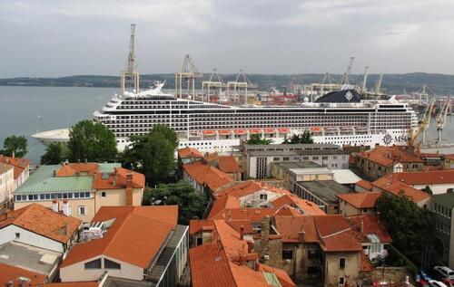 Vue de la Tour de la Ville à Koper