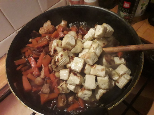 Tofu et Légumes sauce aux agrumes {Vegan}