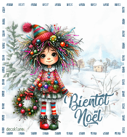 Bientôt Noël, gif animé, blinkie,carte, attente