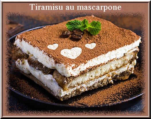 Tiramisu au mascarpone