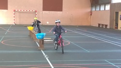 La première séance vélo