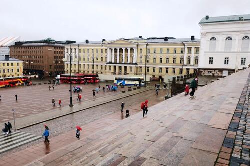 La place du Sénat à Helsinki