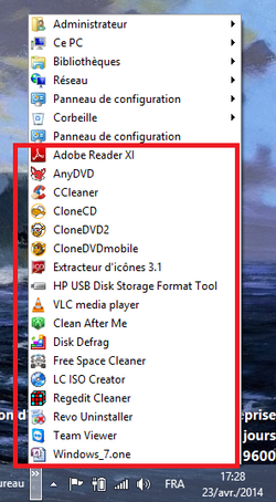 Le 3ème menu Démarrer inclus dans Windows 8.1