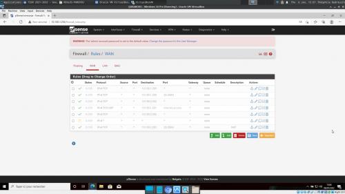 Accéder aux règles du pare-feu dans pfsense