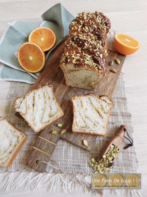 Babka pistache & fleur d'oranger 