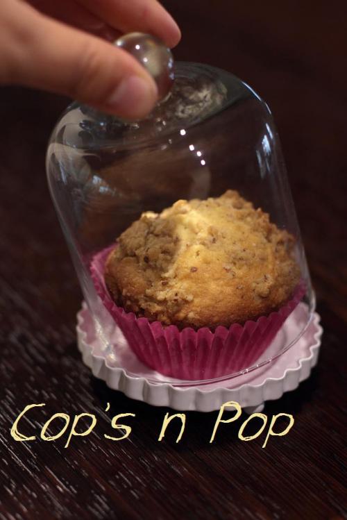 Muffins aux poire et crumble d'amandes