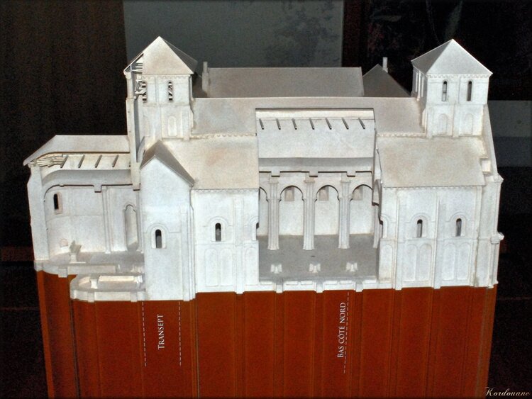 Maquette de l'Abbaye Saint-Vincent de Nieul-sur-L'Autise