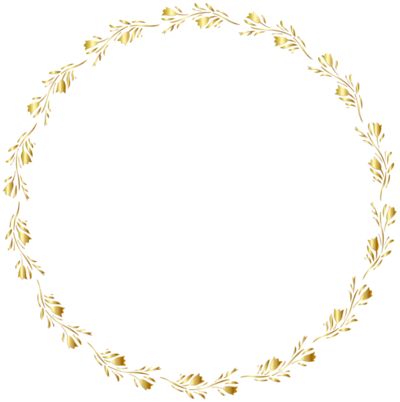 Gold circular border