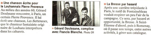    Gérard  Doulssane  :   Le  Bressan  aux  disques  d 'or  