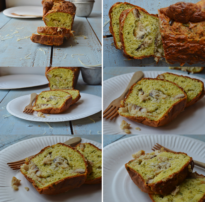 Cake aux harengs fumés et aux herbes