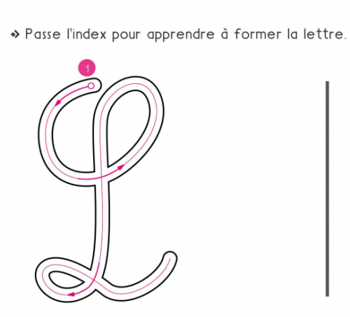 formation des lettres en lié: L