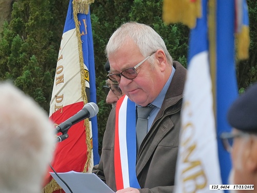 * cérémonie du 75ème anniversaire de la Libération, à la Stèle du 4ème Choc de Cluny, à Frahier-Les-Barres.