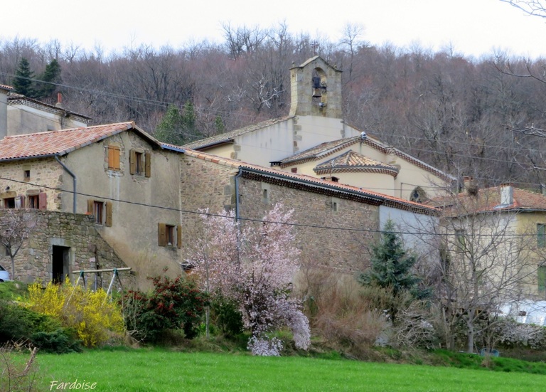 Arbres en fleurs autour d'Alboussière 