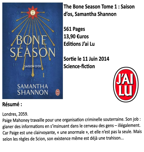 The Bone Season tome 1 : Saison d'os, Samantha Shannon