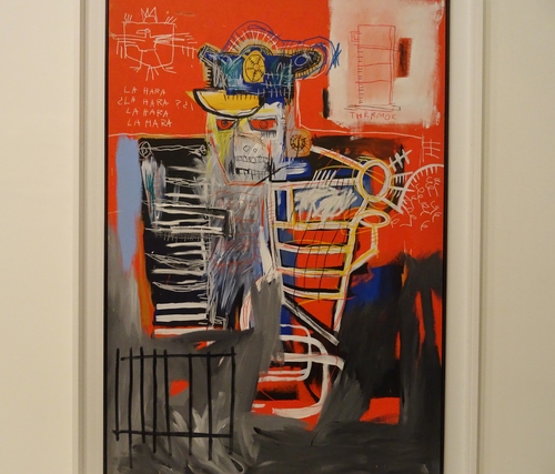 Exposition d'oeuvres de Zean-Miçel Basquiat à la fondation Vuitton