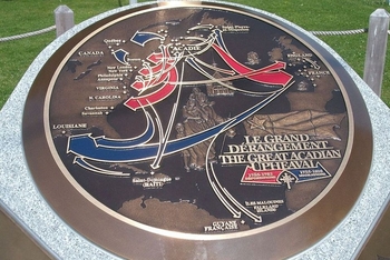 Monument à la déportation des Acadiens à Sainte-Anne-du-Bocage (Caraquet, NB)